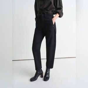 Lemaire Twisted Cropped High Rise Jeans Women’s 38 (Fits 25x26.5) Black